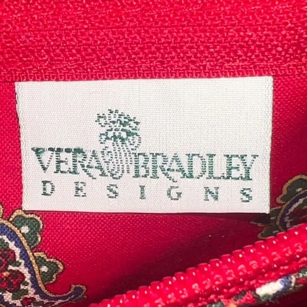 Vera Bradley Red Wallet with Strap Crossbody Vintage 1991 Made in USA NWT